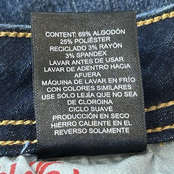 Apple Bottoms Y2k Skinny Jeans Mid Rise Embroidered Curvy Women 8 Stretch Retro - Picture 14 of 14